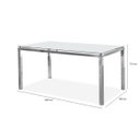 Ver imagem 4 de Conjunto Sala de Jantar Aço Mesa Tampo de Vidro Olivia 6 Cadeiras Deise Yescasa