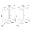 Ver imagem 3 de Painel para TV até 46 Polegadas Extensível 1 Porta com Espelho Maringá Premium Caemmun