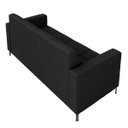 Ver imagem 7 de Sofá Living Decorativo Houston 2 Lugares 160cm Pés em Metal Veludo Preto G33 - Gran Belo