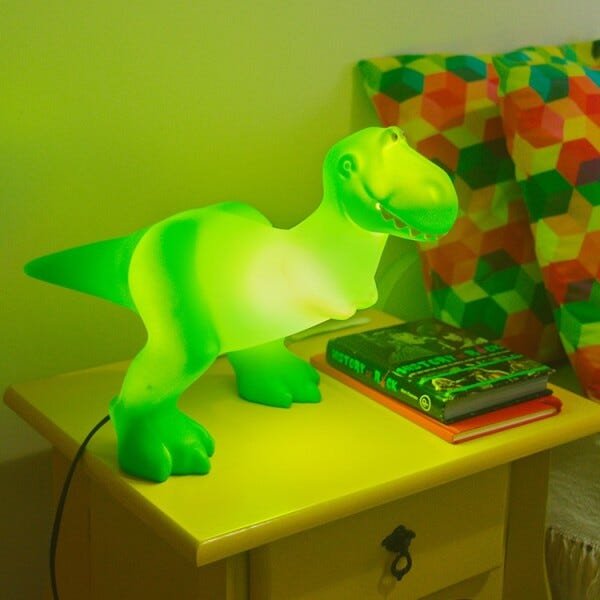 Luminária Abajur de mesa Rex Toy Story Quarto Disney - 3