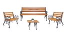 Ver imagem 5 de Conjunto de Banco Francês de Madeira para Praça ou Jardim
