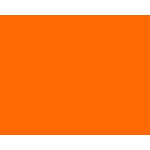 Papel Contact Liso 45cm x 10m Opaco Laranja Plastcover - 1