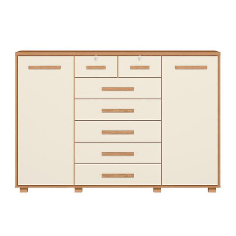 Cômoda 2 Portas 7 Gavetas Fontana 110x160x45 Cm