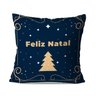 Kit 4 Almofadas de Natal Símbolos Natalinos 45x45cm - 3