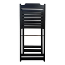 Ver imagem 3 de Conjunto de 2 Banquetas Bistrô Altas Dobráveis em Madeira na Cor Preta