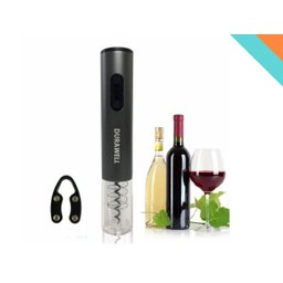 Abridor De Vinho Saca Rolha Automático Elétrico A Pilha: Preto - 2