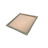Bandeja Espelhada Rosé Quadrada com Strass 20x20cm - 1