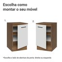 Ver imagem 4 de Balcão de Cozinha 50cm 1 Porta Rustic/branco Agata Madesa