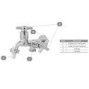 Ver imagem 3 de Torneira Lavanderia Tanque Máquina de Lavar 2 Saídas ABS 1/4