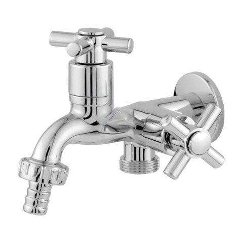 Torneira Lavanderia Tanque Máquina de Lavar 2 Saídas ABS 1/4