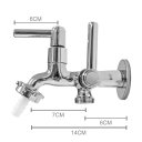 Ver imagem 4 de Torneira Lavanderia Tanque Máquina de Lavar 2 Saídas ABS 1/4