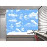 Papel de parede em TECIDO AutoColante 3D, Lavável. Rolo 3m Alturax1,38m Largura nuvem - 2