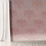 Papel de parede em TECIDO Adesivo 3D, Lavável. Rolo 3m Alturax1,38m Largura Jacquard Rose Flor Elite - 1