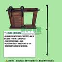 Ver imagem 5 de Kit para Porta até 90cm Roldana Aparente Tubular Preto - 1,80m (sem a Porta)