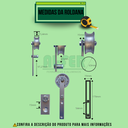 Ver imagem 4 de Kit para Porta até 90cm Roldana Aparente Tubular Prata - 1,80m (sem a Porta)