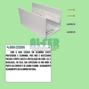 Ver imagem 7 de Kit para Porta até 100cm Roldana Aparente Tubular Branco - 2m (sem a Porta)