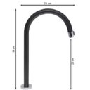 Ver imagem 6 de Torneira Easy Alta Bancada Preta Abertura 1/4 de Volta Inox