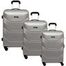 Conjunto Malas de Viagem Abs 360º com 03 peças Prata - Batiki - 1