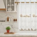 Ver imagem 2 de Cortina Pia Vitro Renda Cozinha Bule 1,60x0,80 Alt