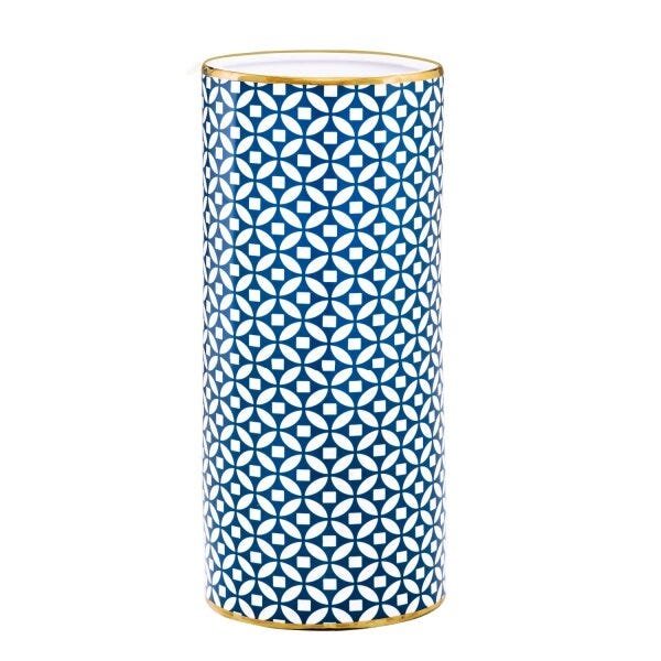 Vaso Decorativo em Cerâmica Geométrico 30,5cmx13,5cm Mart Collection - 1