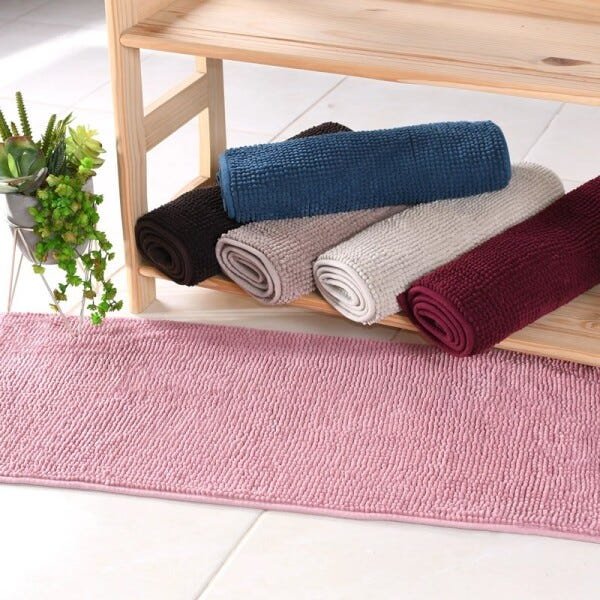 Tapete Chenille Bene Casa Microfibra 50x100cm - Marrom - 2