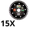 Kit 15 Discos Prando Turbo 110 X 20 MM Mármore - 2