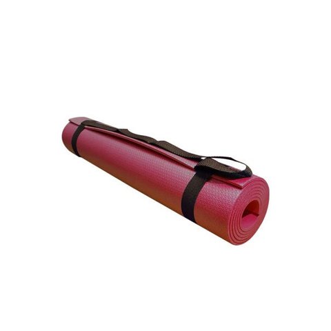 Tapete de Yoga e Pilates EVA 170 x 60 cm Vermelho Com Alça
