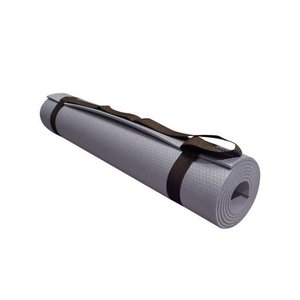 Tapete de Yoga e Pilates 170 X 60 Cm com Alça - Cinza