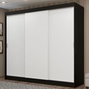 Ver imagem 1 de Guarda-roupa Casal Madesa Kansas 3 Portas de Correr 3 Gavetas