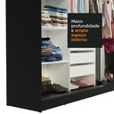 Ver imagem 7 de Guarda-roupa Casal Madesa Kansas 3 Portas de Correr 3 Gavetas