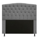 Ver imagem 3 de Cabeceira Greta Cama Box Casal 140cm Linho Cinza