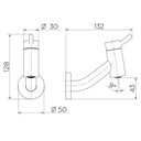 Ver imagem 3 de Torneira Docol Nova Lóggica 1136906 de Parede Cromada