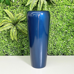 Vaso Decorativo Fibra de Vidro Florida M 80cm Azul Metálico - 2