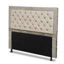 Ver imagem 1 de Cabeceira Casal 140 cm Para Cama Box Berlim Suede Camurça/Marfim - SA Móveis