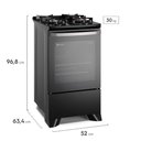 Ver imagem 5 de Fogão 4 Bocas Forno 72,6l Electrolux Efficient Preto – Bivolt - Fe4gp
