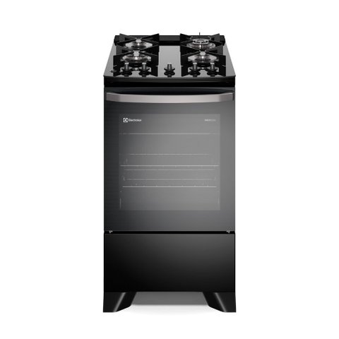 Fogão 4 Bocas Forno 72,6l Electrolux Efficient Preto – Bivolt - Fe4gp