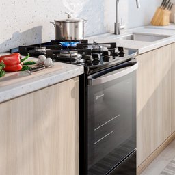 Fogão 4 Bocas Forno 72,6l Electrolux Efficient Preto – Bivolt - Fe4gp - 6