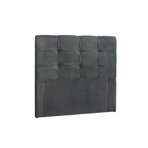Painel de Cama Box Estofada Solteiro Clean Plus Suede Cinza - Simbal