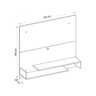 Painel para TV até 46 Polegadas 2 Prateleiras Sorocaba Premium Caemmun - 3