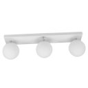 Ver imagem 3 de Lustre Luminária Retangular Triplo Branco Orby Bolinha