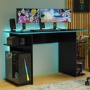 Ver imagem 1 de Escrivaninha Mesa para Computador Gamer Preto/azul 9424 Madesa