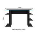 Ver imagem 4 de Escrivaninha Mesa para Computador Gamer Preto/azul 9424 Madesa