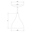 Ver imagem 3 de Luminária Pendente Cone Sirius em Alumínio Cobre / Branco