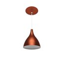 Ver imagem 1 de Luminária Pendente Cone Sirius em Alumínio Cobre / Branco