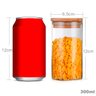 Kit Com 12 Potes Herméticos de Vidro 300ml com Tampa de Bambu - 2