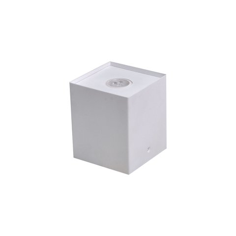 LUMINÁRIA PLAFON FLAT BOX SOBREPOR 1 GU10 MR16 BRANCO  - 5116/1 BR