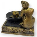 Ver imagem 3 de Incensário Quadrado Meditação Buda ou Ganesha-escolha a Cor:buda Ajoelhado Dou 8cm