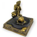 Ver imagem 1 de Incensário Quadrado Meditação Buda ou Ganesha-escolha a Cor:buda Ajoelhado Dou 8cm