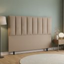 Ver imagem 2 de Cabeceira Luzzi Decor para Cama Box Viúva Tamanho 1.28 -suede Bege