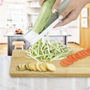 Ver imagem 5 de Kit 2 Cortador Ralador de Legumes Fios Finos Macarrão de Abobrinha Julienne